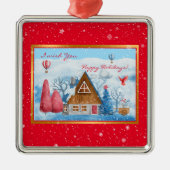 （鳥）ショウジョウコウカンチョウオン横カスタマイズ メタルオーナメント (正面)