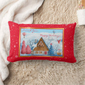 (鳥)ショウジョウコウカンチョウオン横カスタマイズ ランバークッション (ブランケット)