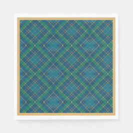 （鳥）ショウジョウコウカンチョウオン緑、青、金ゴールド、クリスマスプレド スタンダードランチョンナプキン