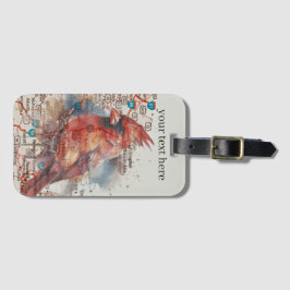 （鳥）ショウジョウコウカンチョウオンVirginia Road Mapカスタマイズ可能 ラゲッジタグ