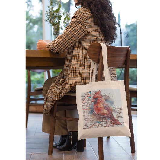 （鳥）ショウジョウコウカンチョウオンVirginia Road Map トートバッグ