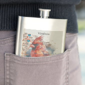 （鳥）ショウジョウコウカンチョウオンVirginia Road Map フラスク (インサイチュ)