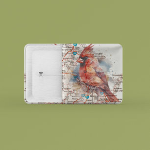 (鳥)ショウジョウコウカンチョウオンVirginia Road Map 缶バッジ