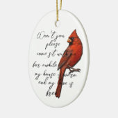 (鳥)ショウジョウコウカンチョウオーナメント セラミックオーナメント (左)