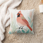 （鳥）ショウジョウコウカンチョウカスタムボホノーザンピローパステルグリーン クッション (ブランケット)