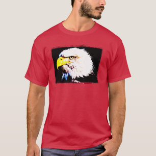 (鳥)ショウジョウコウカンチョウカスタムレッドテンプレートモダンイーグル Tシャツ