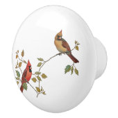 （鳥）ショウジョウコウカンチョウカップル セラミックノブ (右)