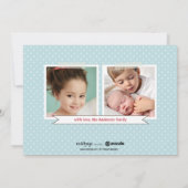 (鳥)ショウジョウコウカンチョウクラシック両面3フォトホリデーカード シーズンカード (裏面)