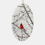 （鳥）ショウジョウコウカンチョウクリスマスオーナメント – 天使が近い セラミックオーナメント (右)