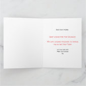 （鳥）ショウジョウコウカンチョウクリスマスカード、（鳥）ショウジョウコウカンチョウ写真はがき カード (内部)