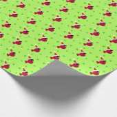 (鳥)ショウジョウコウカンチョウクールクリスマスホリデーおもしろいラッピング紙 ラッピングペーパー (角)