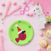 （鳥）ショウジョウコウカンチョウクール紙ホリデーパーティープレート ペーパープレート (パーティー)