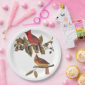 （鳥）ショウジョウコウカンチョウグロスビーチオードボンバーズオブアメリカ ペーパープレート (パーティー)