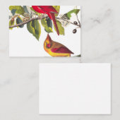 （鳥）ショウジョウコウカンチョウグロスビーチバイジョンジェームズオードゥボン ノートカード (正面/裏面)