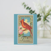 （鳥）ショウジョウコウカンチョウグロスベーク ポストカード (スタンド正面)