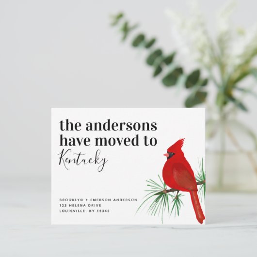 （鳥）ショウジョウコウカンチョウケンタッキーの移動発表 案内ポストカード (スタンド正面)