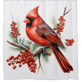 （鳥）ショウジョウコウカンチョウシャワーカーテン シャワーカーテン (正面)