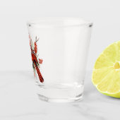 （鳥）ショウジョウコウカンチョウショットガラス ショットグラス (右)