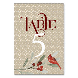 （鳥）ショウジョウコウカンチョウシンプルウェディングレセプション付き冬#5 テーブルナンバー