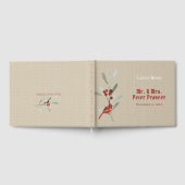 (鳥)ショウジョウコウカンチョウシンプルクリスマスとの結婚冬 ゲストブック (全面)