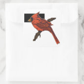 （鳥）ショウジョウコウカンチョウシール スクエアシール (バッグ)