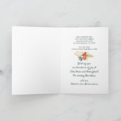 (鳥)ショウジョウコウカンチョウストロベリークリスマスリースの新しい住所 シーズンカード (内部)