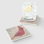 （鳥）ショウジョウコウカンチョウストーンコースター ストーンコースター (横)