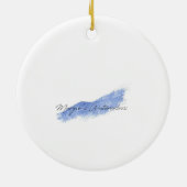 (鳥)ショウジョウコウカンチョウセラミッククリスマスオーナメント セラミックオーナメント (裏面)