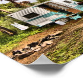 （鳥）ショウジョウコウカンチョウトレーラキャンプ ポスター (角)