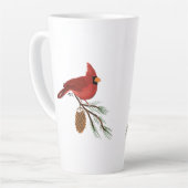 (鳥)ショウジョウコウカンチョウトールマグ カフェラテマグ (左アングル)