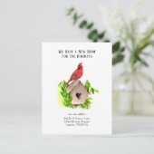 （鳥）ショウジョウコウカンチョウニューホーム休暇の移動 ポストカード (スタンド正面)