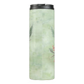 (鳥)ショウジョウコウカンチョウハート温度タンブラー タンブラー (裏面)