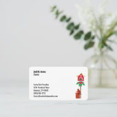 (鳥)ショウジョウコウカンチョウバードウィンターテーマセブンラインカスタム 名刺 (スタンド正面)