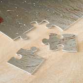 （鳥）ショウジョウコウカンチョウバードウィンターベリーツリー ジグソーパズル (側面)