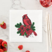 (鳥)ショウジョウコウカンチョウバードクリスマスイラストレーション (インサイチュ)