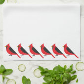 （鳥）ショウジョウコウカンチョウパレードキッチンタオル キッチンタオル (折り畳み)