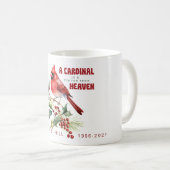 (鳥)ショウジョウコウカンチョウパーソナライズされたは天国の客だ コーヒーマグカップ (正面右)