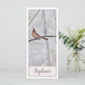 （鳥）ショウジョウコウカンチョウパーソナライズされたジャイアントブックマーク (スタンド正面)