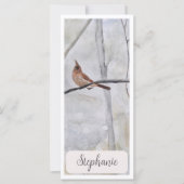 （鳥）ショウジョウコウカンチョウパーソナライズされたジャイアントブックマーク (正面)