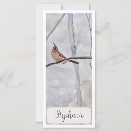 （鳥）ショウジョウコウカンチョウパーソナライズされたジャイアントブックマーク (正面)