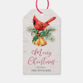 （鳥）ショウジョウコウカンチョウパーソナライズされた ギフトタグ (裏面)