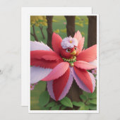 (鳥)ショウジョウコウカンチョウビークリスマス シーズンカード (正面/裏面)