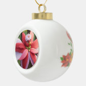 （鳥）ショウジョウコウカンチョウビークリスマス セラミックボールオーナメント (右)