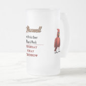 （鳥）ショウジョウコウカンチョウビールフロストマグ フロストグラスビールジョッキ (正面右)