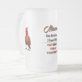 （鳥）ショウジョウコウカンチョウビールフロストマグ フロストグラスビールジョッキ (正面左)