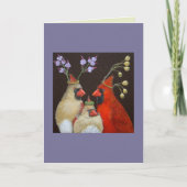 (鳥)ショウジョウコウカンチョウファミリポートレートカード カード (正面)