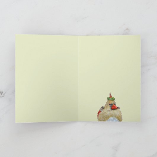 (鳥)ショウジョウコウカンチョウファミリポートレートカード カード (内部)