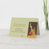 （鳥）ショウジョウコウカンチョウファミリークリスマスカード シーズンカード (裏面)