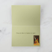 （鳥）ショウジョウコウカンチョウファミリークリスマスカード シーズンカード (内部)