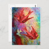 (鳥)ショウジョウコウカンチョウフライト.jpg ポストカード (正面/裏面)